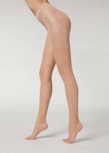 Calzedonia 30 Denier Total Shaper Sheer Strumpfhose Damen Beige | CH3000SO