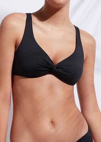 Calzedonia Balconette Indonesia rosa Bikinioberteile Damen Schwarz | CH2514ZG