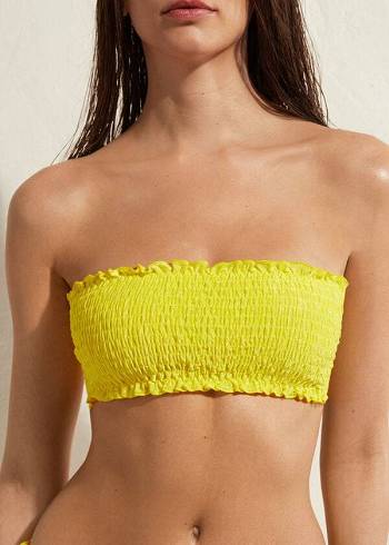 Calzedonia Bandeau Formentera Bikinioberteile Damen Gelb | CH2500IS