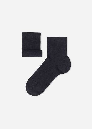 Calzedonia Cashmere Blend Kurzes Socken Kinder Blau | CH1098OR