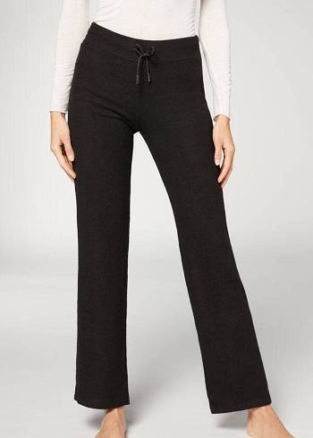 Calzedonia Cashmere Gerade Leggings Damen Schwarz | CH1563YU