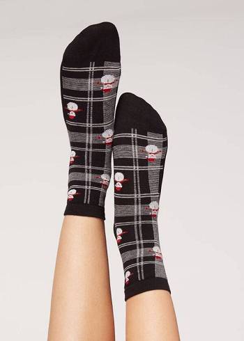 Calzedonia Christmas Kurzes Socken Damen Kaffee | CH1818QZ