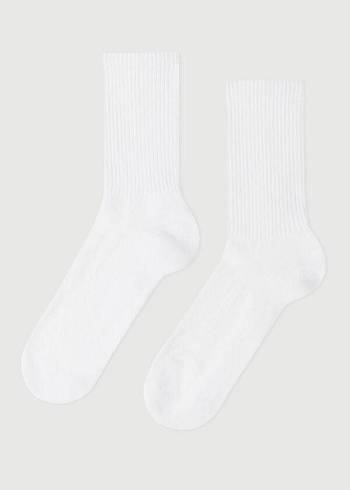 Calzedonia Crew Sport Socken Herren Weiß | CH1378EX