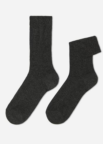 Calzedonia Crew with Cashmere Socken Herren Navy | CH1360AP