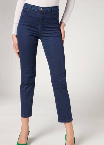 Calzedonia Eco Kompfort Jeans Damen Navy | CH1623FM