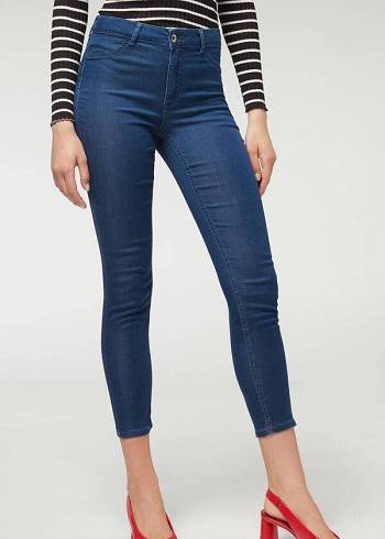 Calzedonia Eco Light Push Up Denim Jeans Damen Navy | CH1609MA