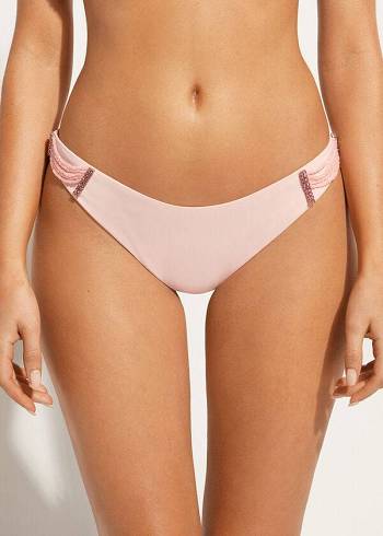 Calzedonia High-Cut Brazilian Manila Bikinihosen Damen Rosa | CH2748YU