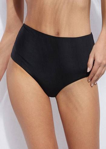 Calzedonia High Shaper Taille Indonesia Eco Bikinihosen Damen Schwarz | CH2784GL