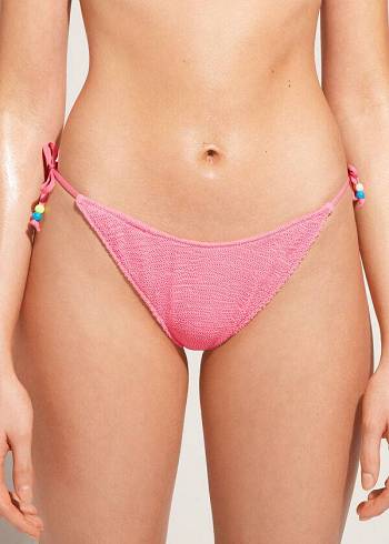 Calzedonia High V-Cut Brazilian San Diego Bikinihosen Damen Rosa | CH2777RW