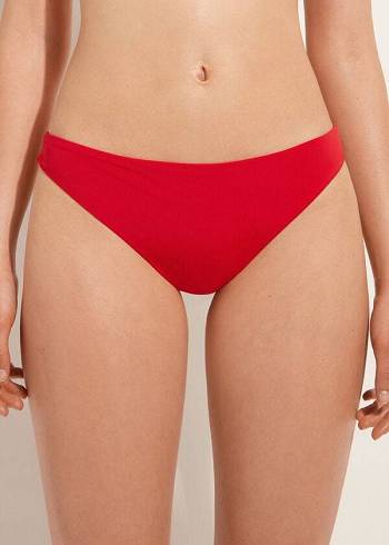 Calzedonia Indonesia Eco Low rise Bikinihosen Damen Rot | CH2714FM