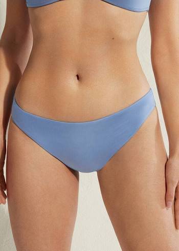 Calzedonia Indonesia Eco rise Bikinihosen Damen Blau | CH2713GL