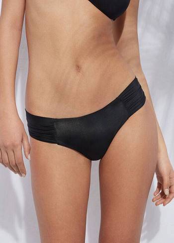 Calzedonia Indonesia Eco rosa Bikinihosen Damen Schwarz | CH2711NB