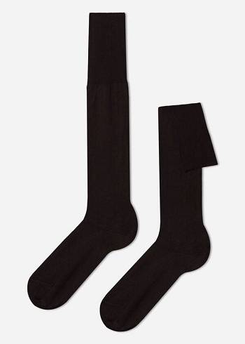 Calzedonia Lisle Thread Long Socken Herren Braun | CH1429WY