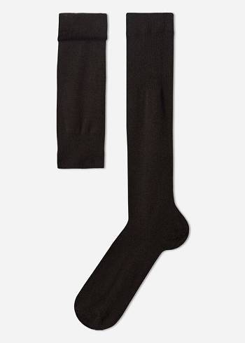 Calzedonia Long with Cashmere Socken Herren Braun | CH1407YU