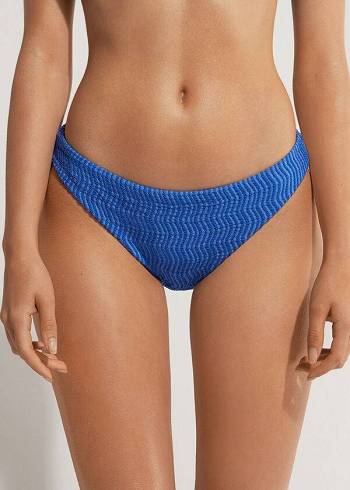 Calzedonia Mykonos Bikinihosen Damen Blau | CH2683MA