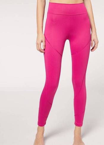 Calzedonia Performance Turn Leggings Damen Rosa | CH1520GL