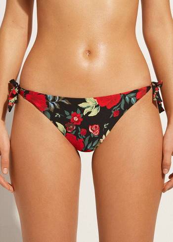 Calzedonia Reversible String Nizza Bikinihosen Damen Rosa | CH2677YU