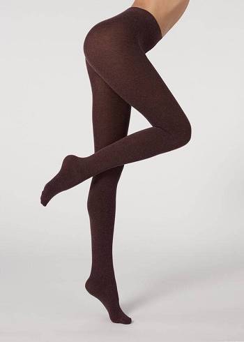 Calzedonia Soft Modal and Cashmere Blend Opaque Strumpfhose Damen Rot | CH3128IS