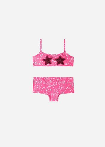 Calzedonia Star Two-Piece Jam Badeanzüge Kinder Rosa | CH1142QZ