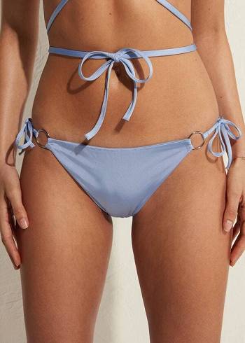 Calzedonia String Tie Abu Dhabi Bikinihosen Damen Blau | CH2572FM