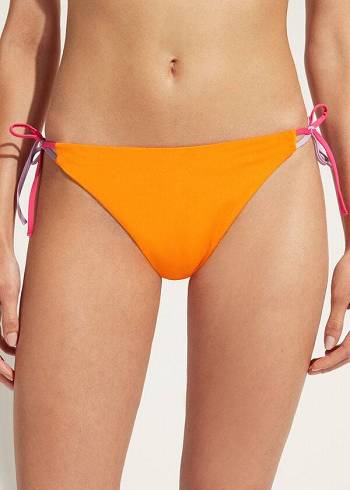 Calzedonia String Tokyo Bikinihosen Damen Orange | CH2567LH