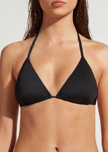 Calzedonia String Triangle Indonesia Bikinioberteile Damen Schwarz | CH2219SO