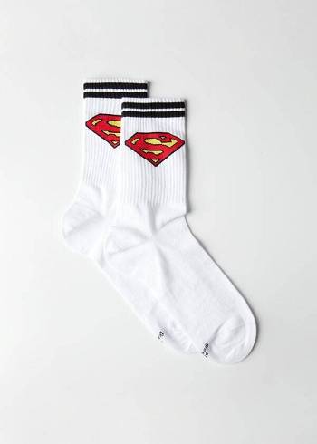 Calzedonia Superman Crew Socken Herren Weiß | CH1331IS