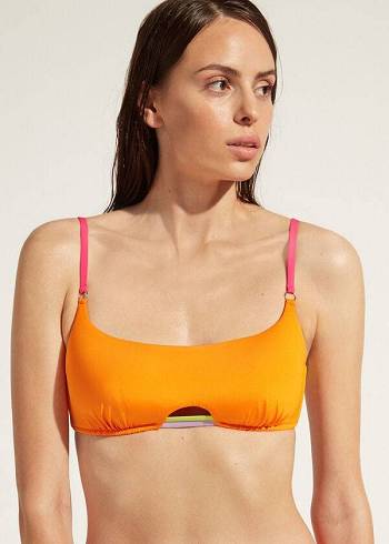 Calzedonia Tank Tokyo Eco Bikinioberteile Damen Orange | CH2189IS