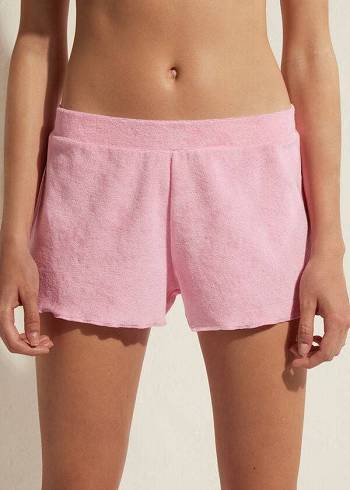 Calzedonia Terrycloth Shorts Cover-Ups Damen Rosa | CH2040GL