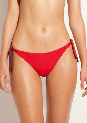 Calzedonia Tied Indonesia Eco Bikinihosen Damen Rot | CH2539XF