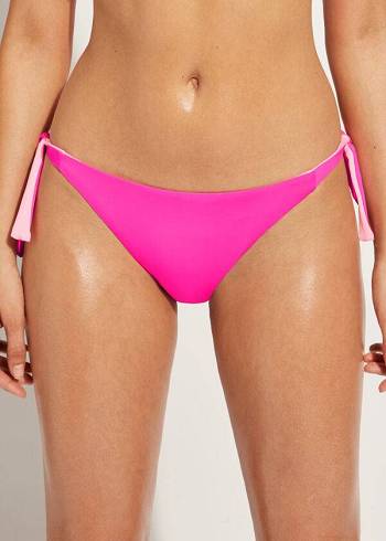 Calzedonia Tied Indonesia Eco Bikinihosen Damen Rosa | CH2541LH