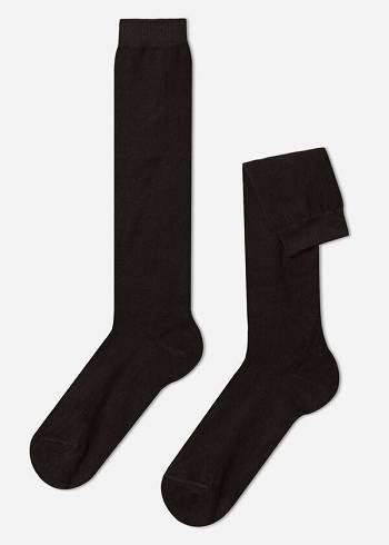 Calzedonia Warm Baumwoll Long Socken Herren Braun | CH1410OR