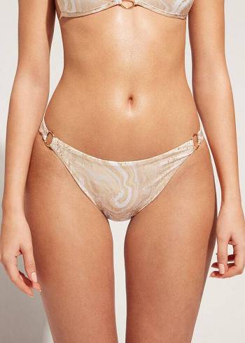 Calzedonia with Rings Melbourne Bikinihosen Damen Gold | CH2531EX