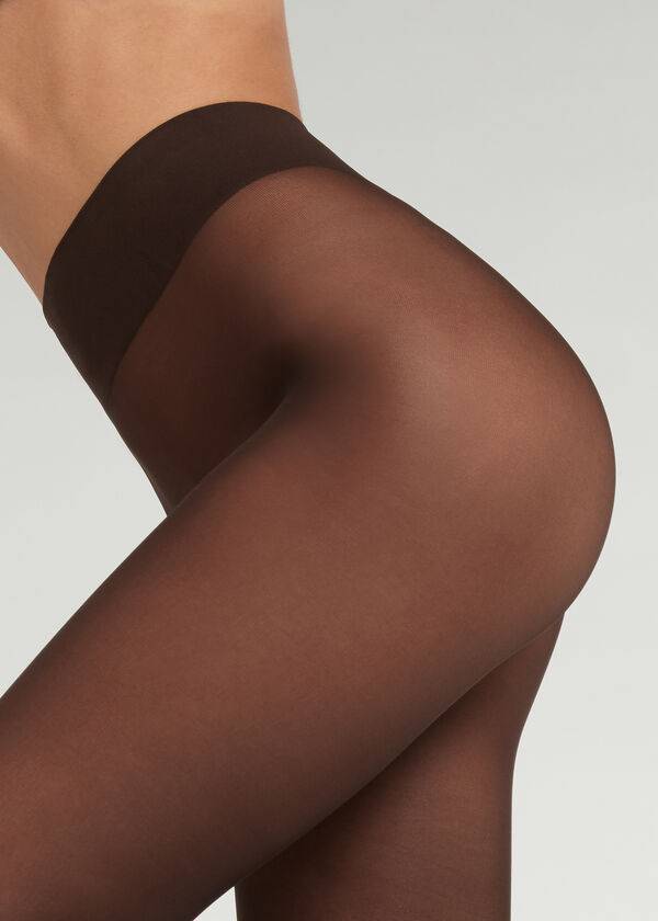 Calzedonia 30 Denier Total Kompfort Soft Touch Opaque Strumpfhose Damen Kaffee | CH3176RW