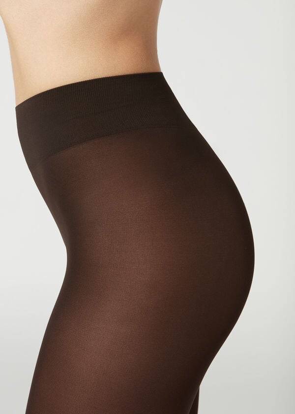 Calzedonia 50 Denier Total Kompfort Soft Touch Patterned Sexy Strumpfhose Damen Kaffee | CH3108QZ