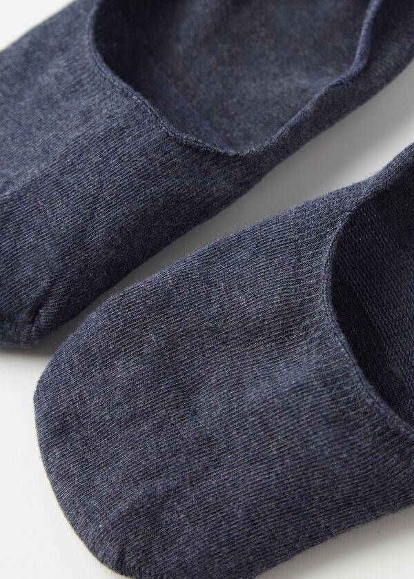 Calzedonia Baumwoll Invisible Socken Herren Navy | CH1282AP