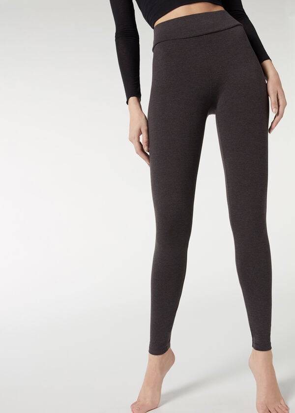 Calzedonia Baumwoll Leggings Damen Grau | CH1554VD