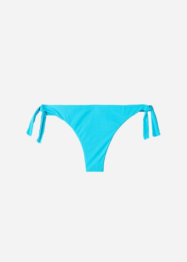 Calzedonia Bow Brazilian Indonesia Eco Bikinihosen Damen Türkis | CH2889UT