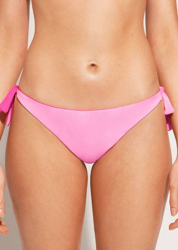 Calzedonia Bow Brazilian Indonesia Eco Bikinihosen Damen Rosa | CH2890YU