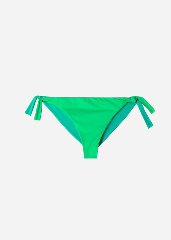 Calzedonia Bow Brazilian Indonesia Eco Bikinihosen Damen Grün | CH2891TV