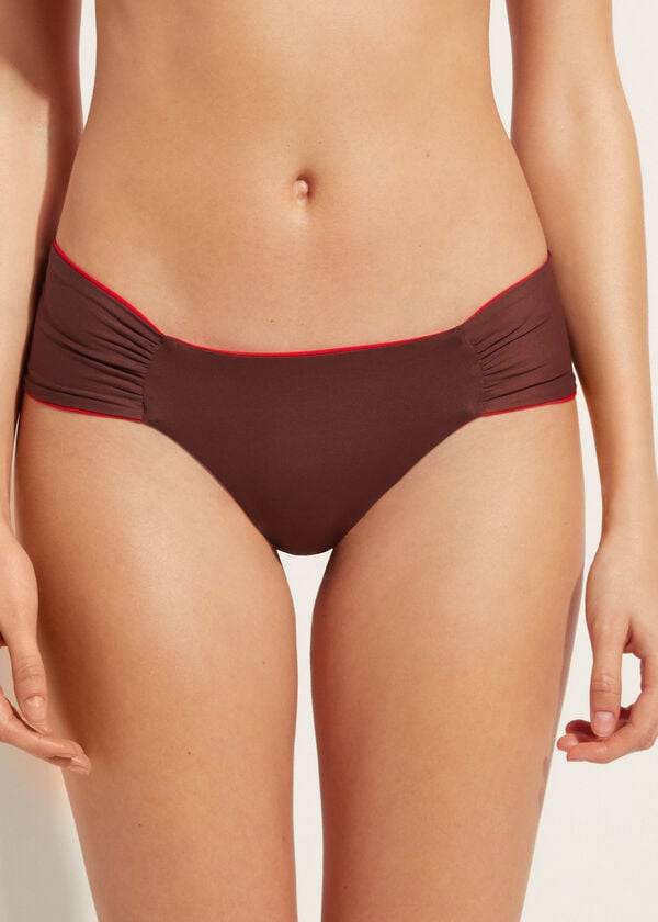 Calzedonia Brazilian Indonesia Eco Bikinihosen Damen Rot | CH2876ZG