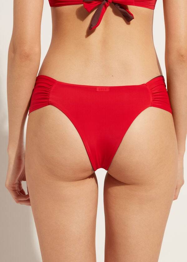 Calzedonia Brazilian Indonesia Eco Bikinihosen Damen Rot | CH2876ZG