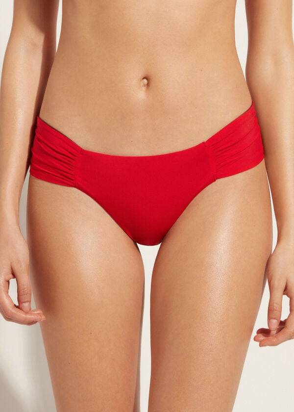 Calzedonia Brazilian Indonesia Eco Bikinihosen Damen Rot | CH2876ZG