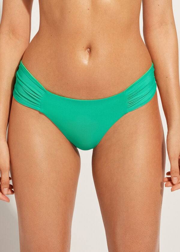 Calzedonia Brazilian Indonesia Eco Bikinihosen Damen Grün | CH2879JJ