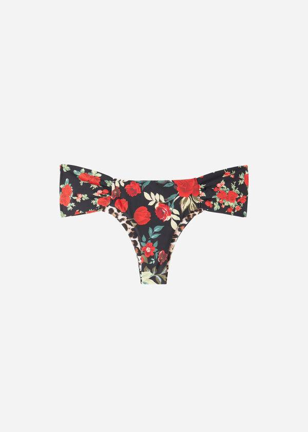 Calzedonia Brazilian Reversible Ruched Nizza Bikinihosen Damen Rosa Rot | CH2872BC