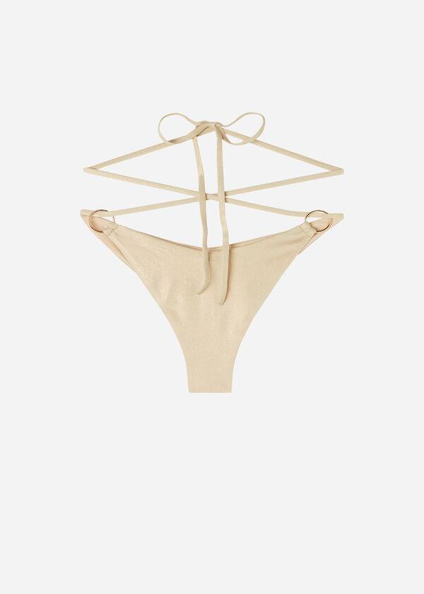 Calzedonia Brazilian String Abu Dhabi Bikinihosen Damen Gold | CH2865TV