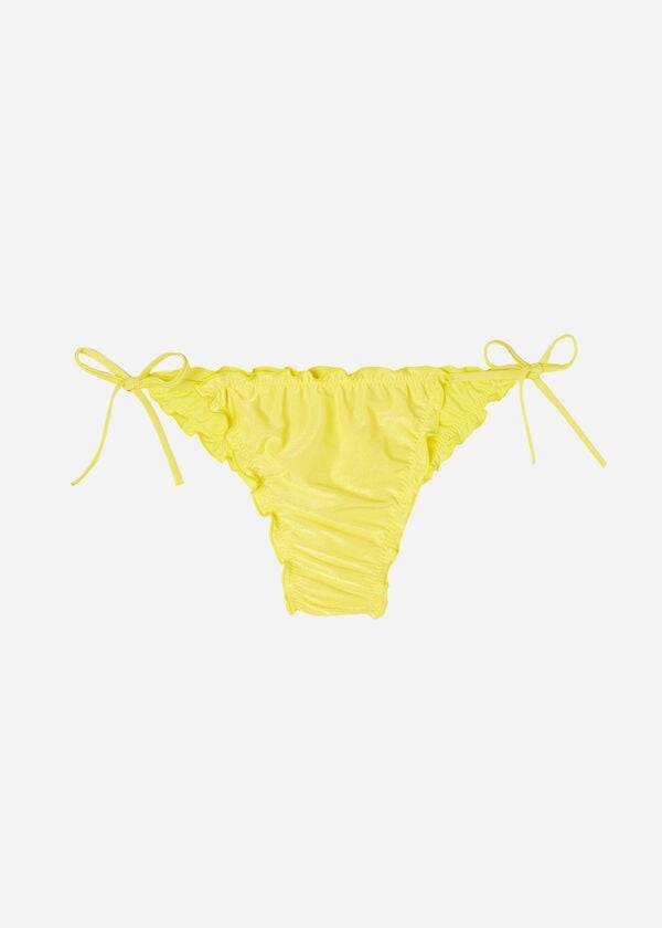 Calzedonia Brazilian String Formentera Bikinihosen Damen Gelb | CH2857DN