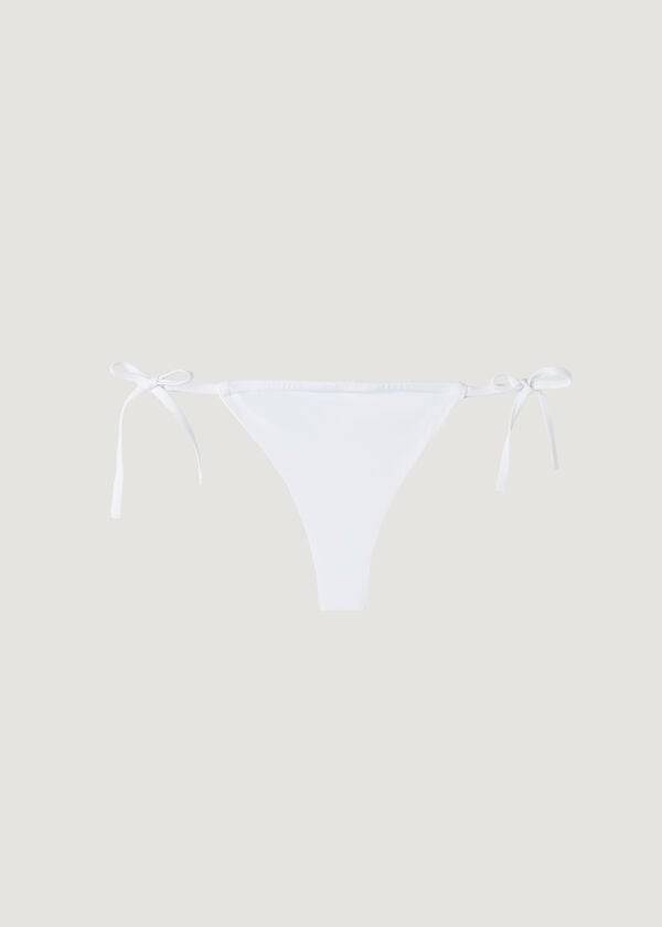 Calzedonia Brazilian String Indonesia Eco Bikinihosen Damen Weiß | CH2854HK