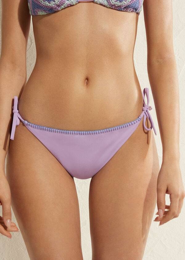 Calzedonia Brazilian String Tel Aviv Bikinihosen Damen Lila | CH2850WY