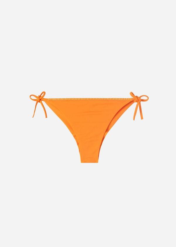 Calzedonia Brazilian String Tel Aviv Bikinihosen Damen Orange | CH2851QZ